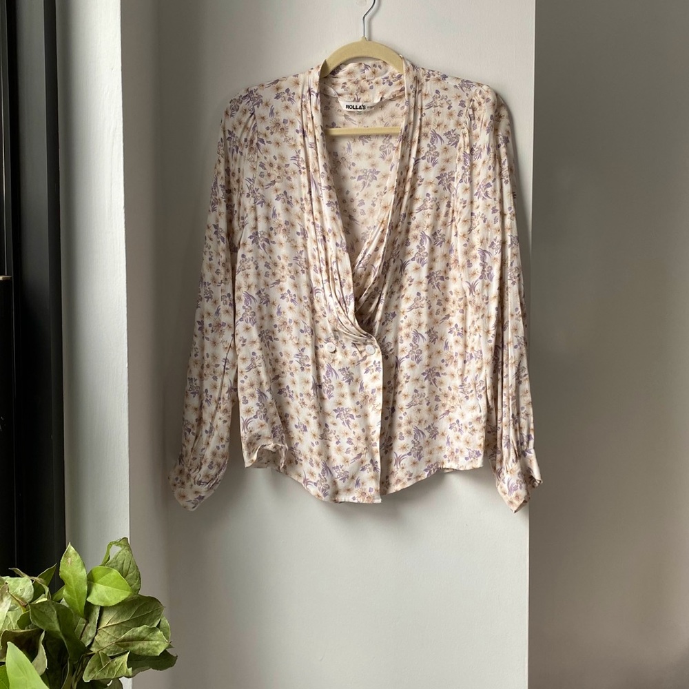NWOT ROLLA’S Heidi Daisies Blouse